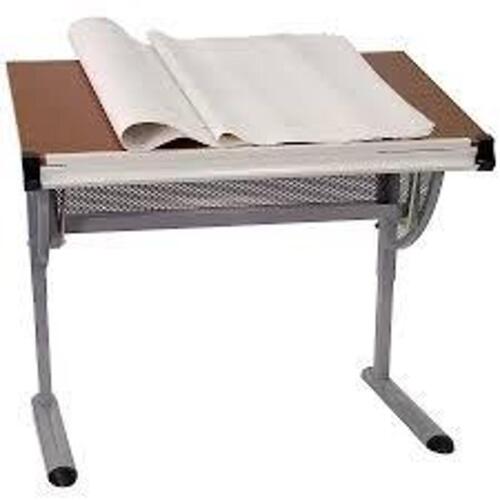 DESCRIPTION: (1) CONTEMPORARY DRAFTING TABLE BRAND/MODEL: FLASH FURNITURE #812581012323 INFORMATION: WOODEN TOP, RED MODERN SIZE: 28.25"D x 45.25"W x