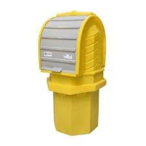 DESCRIPTION: (1) ULTRA-HARD TOP DRUM SHED WITH DRAINBRAND/MODEL: ULTRATECH #9641INFORMATION: YELLOW, P1 PLUSSIZE: 36" X 36" X 66", 70 GALLONRETAIL$: $579.00 EAQTY: 1