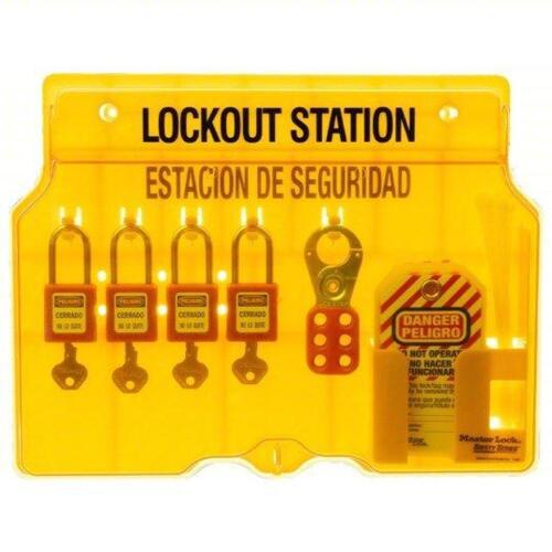DESCRIPTION: (1) LOCKOUT STATION BRAND/MODEL: MASTER LOCK #3WPC7 INFORMATION: 7 COMPONENTS INCLUDED, PADLOCK STATION, KEYED DIFFERENT RETAIL$: $232.64