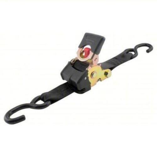DESCRIPTION: (4) TIE DOWN STRAP, RATCHET BRAND/MODEL: ERICKSON #4TLX4 INFORMATION: S-HOOK, GEN PURPOSE, 2 IN WD, 1,333 LB WLL, BLACK, 6 FT LG, 2 PK RE