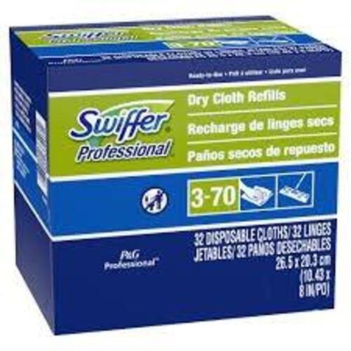DESCRIPTION: (3) BOXES OF (32) DISPOSABLE CLOTHS BRAND/MODEL: SWIFFER PROFESSIONAL SIZE: 10.43" X 8" RETAIL$: $25.88 EA QTY: 3