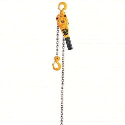 DESCRIPTION: (1) LEVER CHAIN HOIST BRAND/MODEL: HARRINGTON #23XR49 INFORMATION: HOOK MOUNTED, NO TROLLEY, 2000 LB CAPACITY SIZE: 20' RETAIL$: $873.56