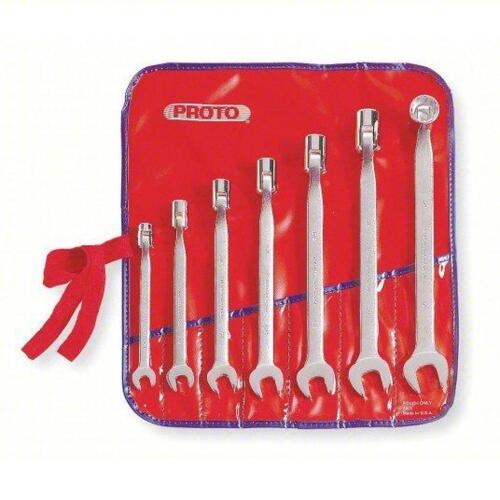 DESCRIPTION: (1) COMBINATION WRENCH SET BRAND/MODEL: PROTO #J1270A INFORMATION: ALLOY STEEL, SATIN, 7 PIECES, STANDARD SIZE: 3/4" TO 3/4" RETAIL$: $28
