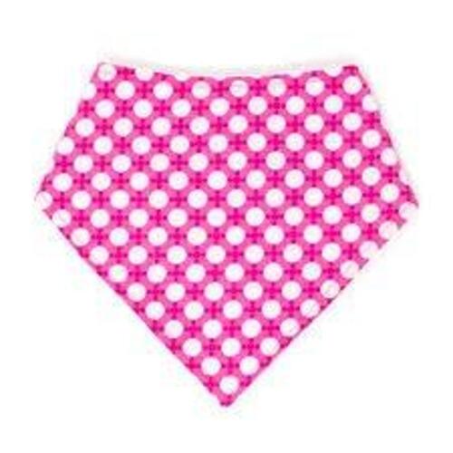 DESCRIPTION: (3) BABY BANDANA DROOL BIB KIT BRAND/MODEL: X001QKQXUZ INFORMATION: PINK WITH WHITE POLKA DOTS RETAIL$: $16.99 EA QTY: 3