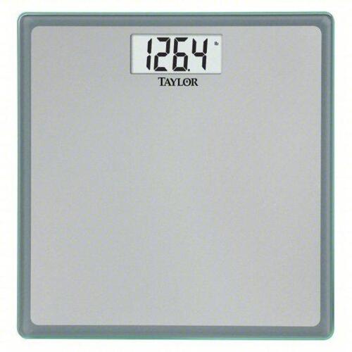 DESCRIPTION: (1) BATH SCALE BRAND/MODEL: TAYLOR #53DL82 INFORMATION: DIGITAL, 180KG/400LB, KG/LB, 11 7/8 IN WEIGHING SURFACE WD, 0.09KG/0.2 LB RETAIL$