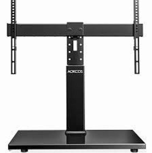 DESCRIPTION: (1) TABLE TOP TV STAND BRAND/MODEL: PRO-SIGNAL #50-14797 INFORMATION: BLACK, WITH SAFETY CABLE KIT SIZE: 32" TO 70" RETAIL$: $28.99 EA QT