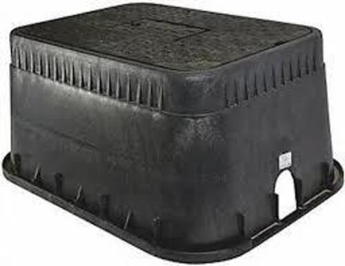DESCRIPTION: (1) IRRIGATION CONTROL VALVE BOX COVER BRAND/MODEL: NDS #D1500-DIRB INFORMATION: BLACK AND GREEN SIZE: 14" X 19" RETAIL$: $76.45 EA QTY: