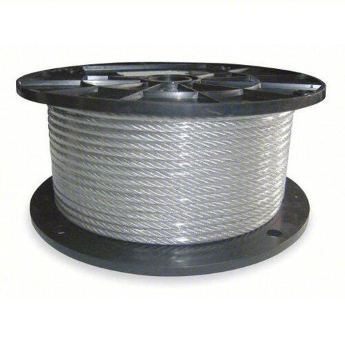 DESCRIPTION: (3) SPOOL WIRE ROPE BRAND/MODEL: DAYTON #2VJL6B INFORMATION: 7X7 184 LB WORKING LIMIT SIZE: 5/32" X 250 FT RETAIL$: $66.18 EA QTY: 3