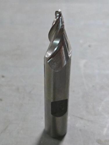 DESCRIPTION: (1) 15 DEG TAPERED END MILL BRAND/MODEL: MADE IN USA V-103 SIZE: 3/32" SMD 3/4" LOC RETAIL$: 37.66 QTY: 1