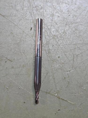 DESCRIPTION: (1) SOLID CARBIDE BALL END MILL BRAND/MODEL: ACCUPRO 09137852 SIZE: 1/16" DIA 1/8" LOC QTY: 1