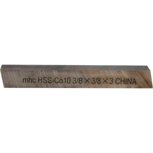 DESCRIPTION: (8) SQ COBALT TOOL BIT BLANKS BRAND/MODEL: VC 02605244 SIZE: 3/8"X3/8" X3" RETAIL$: 321.76 QTY: 8
