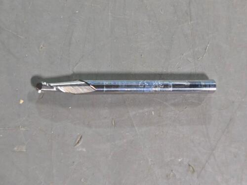 DESCRIPTION: (4) SOLID CARBIDE BALL END MILL BRAND/MODEL: ACCUPRO 07760192 SIZE: 3/32"X3/16" x1/8" RETAIL$: 39.56 QTY: 4