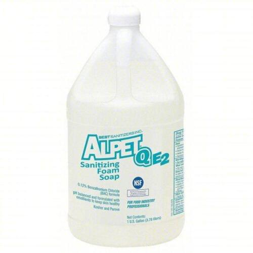 DESCRIPTION: (2) SANITIZING FOAM SOAP BRAND/MODEL: ALPET QE2 SIZE: 1GAL RETAIL$: 47.5 QTY: 2