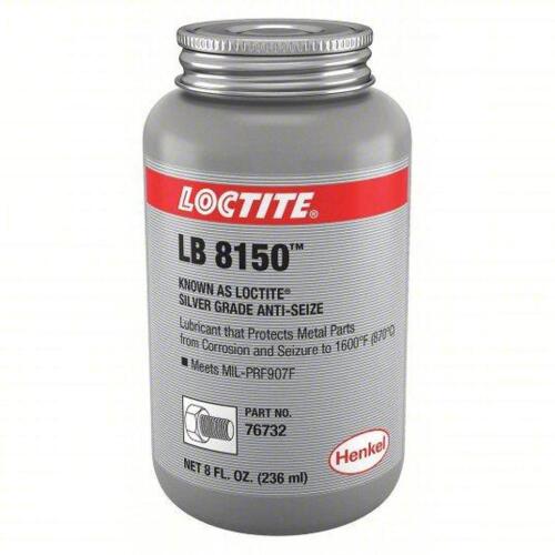 DESCRIPTION: (2) SILVER GRADE ANTI-SEIZE BRAND/MODEL: LOCTITE LB 8150 SIZE: 8 OZ RETAIL$: 62.44 QTY: 2