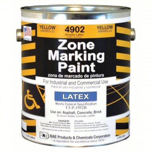 DESCRIPTION: (2) YELLOW LATEX ZONE MARKING PAINT BRAND/MODEL: RAE 4902 SIZE: 1 GAL RETAIL$: 261.02 QTY: 2