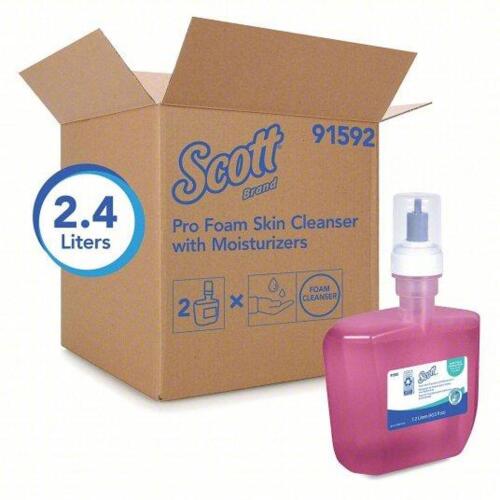 DESCRIPTION: (6) FOAM SKIN CLEANSER BRAND/MODEL: SCOTT 91592 SIZE: 1.2L RETAIL$: 285.3 QTY: 6