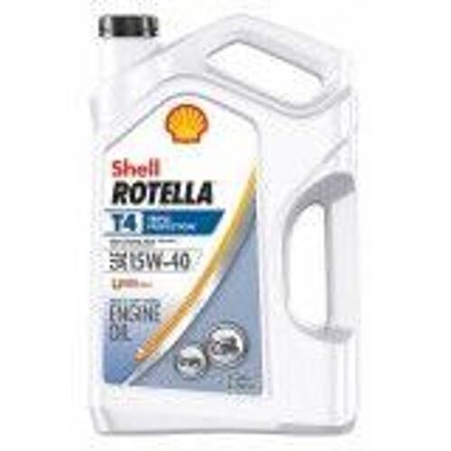 DESCRIPTION: (2) HD 15W-40 DIESEL ENGINE OIL BRAND/MODEL: SHELL T4 SIZE: 1 GAL RETAIL$: 66.9 QTY: 2
