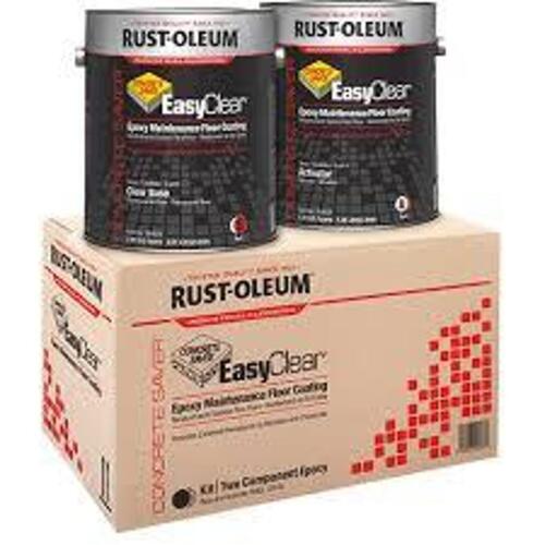 DESCRIPTION: (1) CLEAR FLOOR EPOXY AND ACTIVATOR BRAND/MODEL: RUST OLEUM 264625/264626 SIZE: MAKES 1 GAL RETAIL$: 240.49 QTY: 1