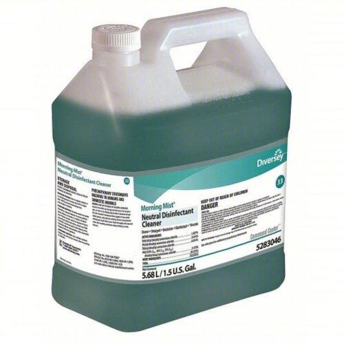 DESCRIPTION: (2) MORNING MIST NEUTRAL DISINFECTANT CLEANER BRAND/MODEL: DIVERSEY 5283046 SIZE: 1.5 GAL RETAIL$: 166.34 QTY: 2