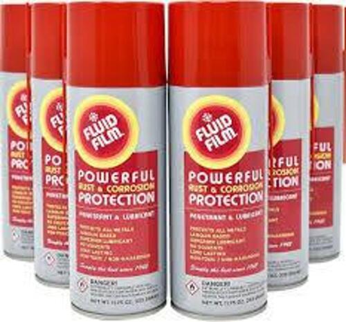 DESCRIPTION: (5) CORROSION INHIBITOR BRAND/MODEL: FLUID FILM #10N783 SIZE: 11.75 OZ RETAIL$: 81.9 QTY: 5