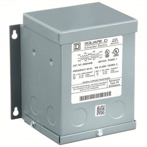 DESCRIPTION: (1) BUCK BOOST TRANSFORMER BRAND MODEL SQUARE D/250SV43B RETAIL$: $490.78 QTY: 1
