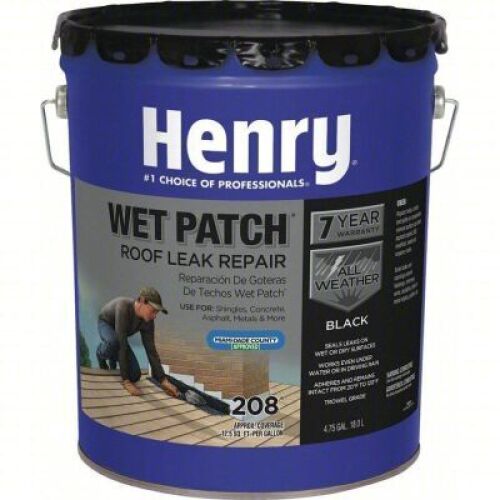 DESCRIPTION: (1) ASPHALT ROOF LEAK REPAIR COATING BRAND/MODEL: HENRY HE208071 SIZE: 4.75 GAL RETAIL$: 159.79 QTY: 1