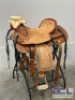 WESTERN BARREL RACING SHOW HORSE SADDLE WITH TACK SET - 3