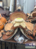 WESTERN BARREL RACING SHOW HORSE SADDLE WITH TACK SET - 12