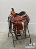 WESTERN BARREL RACING SHOW HORSE SADDLE WITH TACK SET - 2