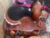 WESTERN BARREL RACING SHOW HORSE SADDLE WITH TACK SET - 10