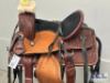 WESTERN BARREL RACING SHOW HORSE SADDLE WITH TACK SET - 3