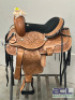 WESTERN BARREL RACING SHOW HORSE SADDLE WITH TACK SET - 3
