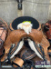 WESTERN BARREL RACING SHOW HORSE SADDLE WITH TACK SET - 7
