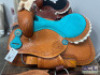 WESTERN BARREL RACING SHOW HORSE SADDLE WITH TACK SET - 8