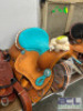 WESTERN BARREL RACING SHOW HORSE SADDLE WITH TACK SET - 10