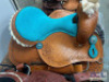 WESTERN BARREL RACING SHOW HORSE SADDLE WITH TACK SET - 11