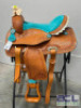 WESTERN BARREL RACING SHOW HORSE SADDLE WITH TACK SET - 3