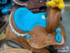 WESTERN BARREL RACING SHOW HORSE SADDLE WITH TACK SET - 7