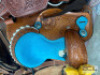 WESTERN BARREL RACING SHOW HORSE SADDLE WITH TACK SET - 9