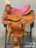 WESTERN BARREL RACING SHOW HORSE SADDLE WITH TACK SET - 2