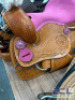 WESTERN BARREL RACING SHOW HORSE SADDLE WITH TACK SET - 11