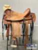 WESTERN BARREL RACING SHOW HORSE SADDLE WITH TACK SET - 5