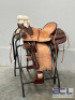 WESTERN BARREL RACING SHOW HORSE SADDLE WITH TACK SET - 2