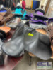 BLACK LEATHER SHOW JUMPING ENGLISH SADDLE PACKAGE - 5