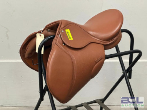 BROWN LEATHER SHOW JUMPING ENGLISH SADDLE PACKAGE