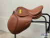 BROWN LEATHER SHOW JUMPING ENGLISH SADDLE PACKAGE - 4