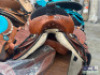 WESTERN BARREL RACING SHOW HORSE SADDLE WITH TACK SET - 12
