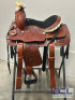 WESTERN BARREL RACING SHOW HORSE SADDLE WITH TACK SET - 4