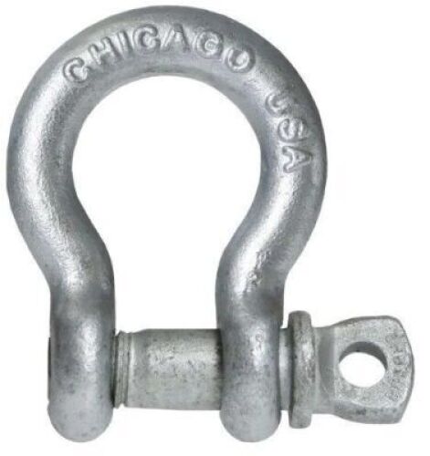 DESCRIPTION: (5) SCREW PIN ANCHOR SHACKLESBRAND/MODEL: CHICAGO HARDWAREINFORMATION: 12 TON CAPACITYSIZE: 1 1/4" SHACKLERETAIL$: $119.19/EAQTY: 5