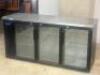 THREE GLASS DOOR BACK BAR COOLER